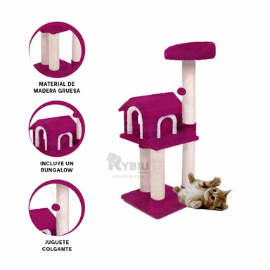 CENTRO ACTIVIDAD GATOS MA31128 COMPACTO Y DIVERTIDO CAT FUCSIA + REGALO AGENDITA RYBIU