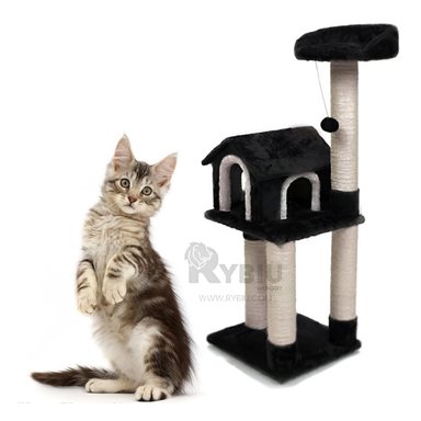 CENTRO ACTIVIDAD GATOS MA31131 MOVIL MODERNO EN NEGRO + REGALO STICKERS RYBIU