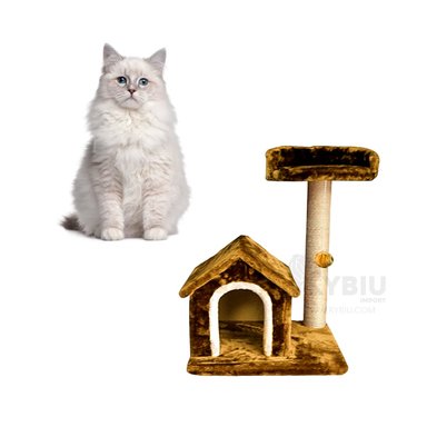 CASA GATOS MA31122 DESCANSO Y DIVERSION FELINO MOSTAZA + MINIAGENDA RYBIU