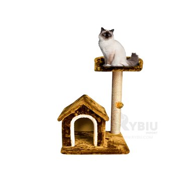 CASA GATOS MA31122 DESCANSO Y DIVERSION FELINO MOSTAZA + MINIAGENDA RYBIU - 3