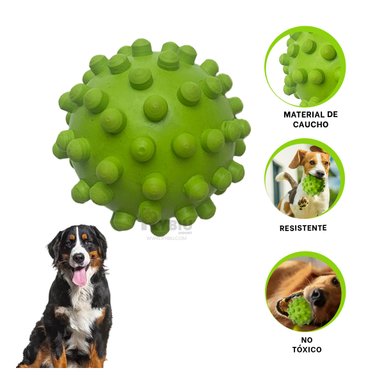 PELOTITA CAUCHO PERROS MA31154 LIGERA VERDE + POST IT ADHESIVOS RYBIU