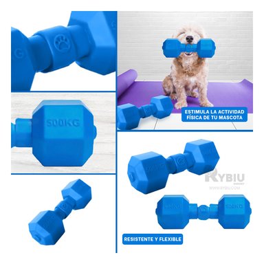 JUGUETE PERROS CAUCHO MA31161 ACCESORIO SALUDABLE AZUL + REGALO AGENDITA RYBIU