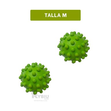 PELOTA CAUCHO PERROS MA31160 DIVERTIDA CACHORRO VERDE + GIFT STICKERS RYBIU