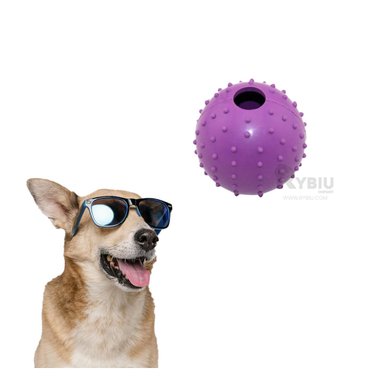 PELOTA CAUCHO PERROS MA31157 JUGUETE EN MORADO + GIFT MINIAGENDA RYBIU