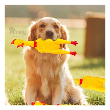 JUGUETE PERROS MA31166 MASTICAR AMARILLO TALLA L + PAPEL REGALO RYBIU