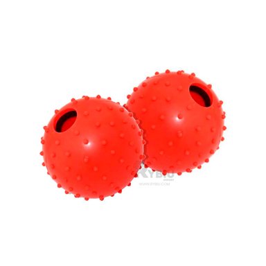 PELOTA CAUCHO PERROS MA31158 MASTICABLE DOG EN ROJO + ENVOLTORIO REGALO RYBIU