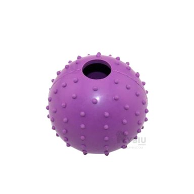 PELOTA CAUCHO PERRO MA31157 RESISTENTE MORADO + REGALO AGENDITA RYBIU