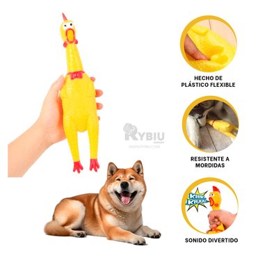 MASTICABLE PERROS MA31167 PLASTICO AMARILLO TALLA M + POST IT ADHESIVOS RYBIU