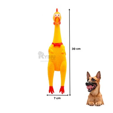 MASTICABLE PERROS MA31167 PET AMARILLO TALLA M + REGALO LIGAS PEINAR RYBIU