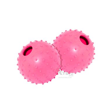 JUEGO CAUCHO PERROS MA31159 PET DIVERSION ROSADO + BANDERITAS ADHESIVAS RYBIU
