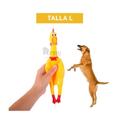 MASTICABLE PERROS MA31166 SONORO PETS EN AMARILLO TALLA L + REGALO AGENDITA RYBIU