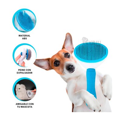 CEPILLO RYBIU MA31212 PRACTICO MASCOTA CELESTE + ENVOLTORIO REGALO