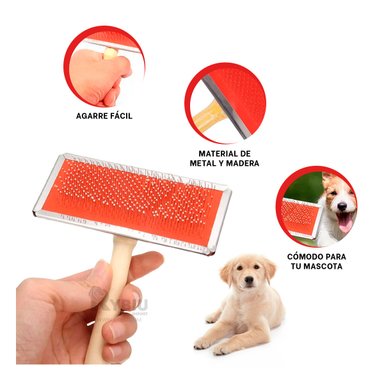 CEPILLO RYBIU MA31217 MODERNO ROJO TALLA M + PAPEL REGALO - 2