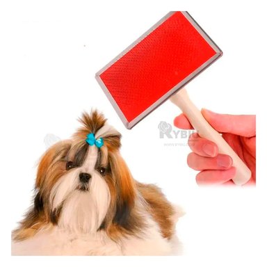 PEINETA RYBIU MA31219 UTIL PET EN ROJO TALLA XL + BANDERITAS ADHESIVAS