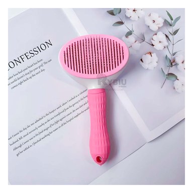 PEINE RYBIU MA31214 ANTIPELUSA MASCOTAS ROSADO + PAPEL REGALO