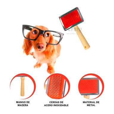 PEINETA RYBIU MA31218 VERSATIL PET ROJO TALLA S + POST-IT ADHESIVOS