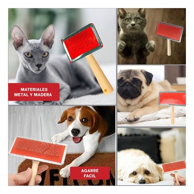 PEINETA RYBIU MA31218 VERSATIL PET ROJO TALLA S + POST-IT ADHESIVOS - 5