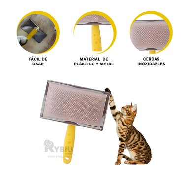 CEPILLO RYBIU MA31230 DIENTES SUAVE AMARILLO TALLA XL + STICKERS