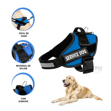 PECHERA PERROS MA30978 RYBIU CANINA TALLA XL EN AZUL + BANDERITAS ADHESIVAS