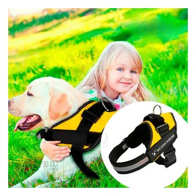 CORREA PERROS MA30984 RYBIU EXTRAVAGANTE AMARILLO XXL + REGALO AGENDITA