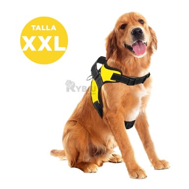 ARNÉS PERROS MA30984 RYBIU CANINO AMARILLO XL + REGALO LIGAS PEINAR