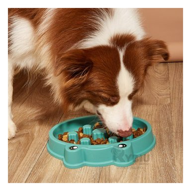 TAZON PERRO RYBIU ERGONOMICO VERDE + BANDERITAS ADHESIVAS