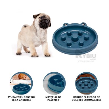 COMEDERO PERRO RYBIU AZUL + REGALO STICKERS