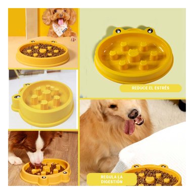 PLATILLO PERRO MA31298 RYBIU DINAMICO TALLA M AMARILLO + LIGAS REGALO