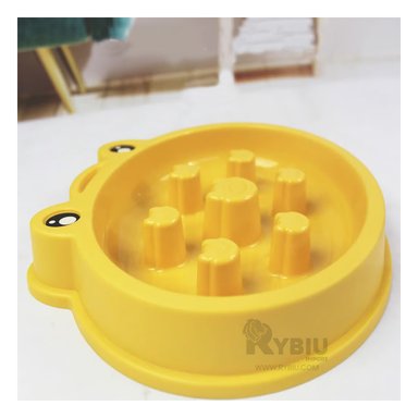 COMEDERO PERRO MA31298 RYBIU FACIL LIMPIAR AMARILLO + REGALO AGENDITA