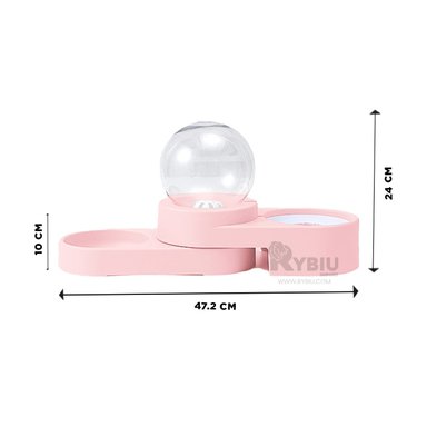 PLATO DE COMIDA CON BOTELLA ROSADO Y+BANDERITAS ADHESIVAS