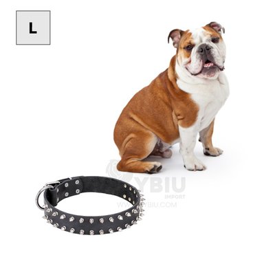 CADENA PERROS MA31058 RYBIU CON PUAS PET NEGRO TALLA L + BANDERITAS ADHESIVAS