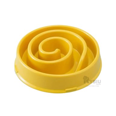 COMEDERO PERRO RYBIU ESPIRAL AMARILLO + REGALO AGENDITA