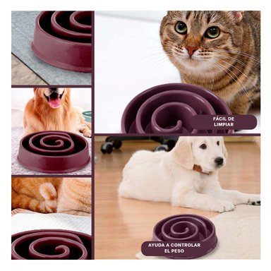 PLATILLO PERRO RYBIU DINAMICO GUINDA + LIGAS REGALO