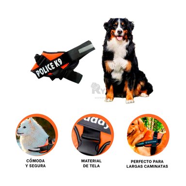 CORREA PERROS MA30986 RYBIU IDEAL ANARANJADO XXL + POST-IT ADHESIVOS