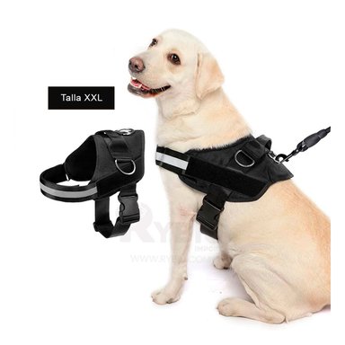 ARNÉS PERROS MA30987 RYBIU SEGURIDAD SIN TIRONES NEGRO XXL + REGALO AGENDITA