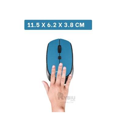 MOUSE INALÁMBRICO RYBIU EFICIENTE SETUP M312 AZUL + PAPEL REGALO - 5