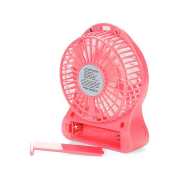 VENTILADOR PORTATIL RYBIU TE29393 VERSATIL MANO ROSADO + LIGAS REGALO - 3
