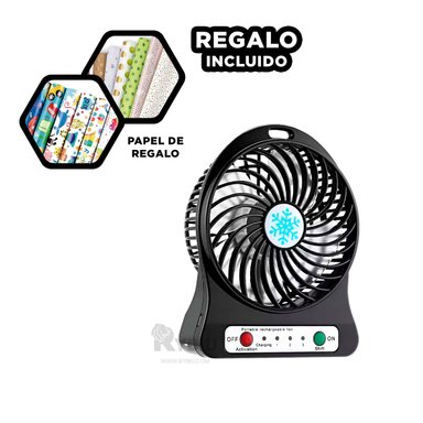 VENTILADOR PORTATIL RYBIU TE29394 SOPLADOR DINAMICO NEGRO + REGALO AGENDITA