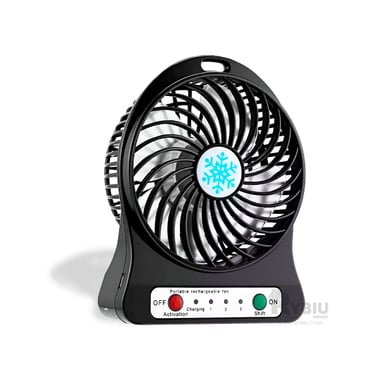 VENTILADOR PORTATIL RYBIU TE29394 SOPLADOR DINAMICO NEGRO + REGALO AGENDITA - 2
