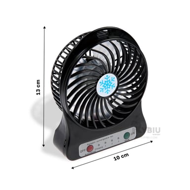VENTILADOR PORTATIL RYBIU TE29394 SOPLADOR DINAMICO NEGRO + REGALO AGENDITA - 5