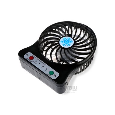 VENTILADOR PORTATIL RYBIU TE29394 SOPLADOR USO DIARIO NEGRO + ENVOLTORIO REGALO - 2