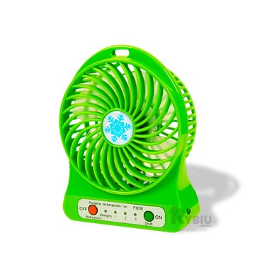 VENTILADOR PORTATIL RYBIU TE29393 SOPLADOR COMPACTO FUNCIONAL VERDE + GIFT MINIAGENDA - 2