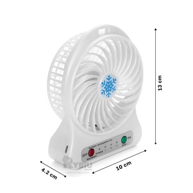 VENTILADOR PORTATIL RYBIU TE29395 SOPLADOR DINAMICO BLANCO + REGALO AGENDITA - 5
