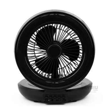 PARLANTE VENTILADOR PORTATIL RYBIU TE29439 ALTAVOZ DINAMICO MUSICA COLOR NEGRO + REGALO AGENDITA