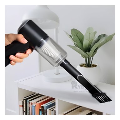 ASPIRADORA RYBIU INALÁMBRICO PEQUEÑA MANO EN COLOR NEGRO Y+REGALO STICKERS TE29444