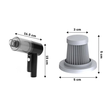 ASPIRADORA RYBIU INALÁMBRICO 3 EN 1 MANO PORTÁTIL NEGRO Y+PAPEL REGALO TE29444 - 4