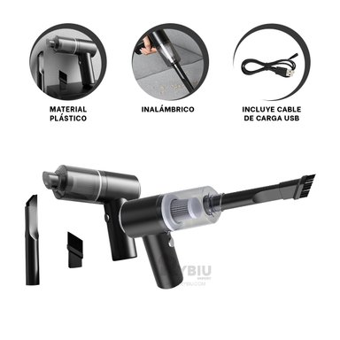ASPIRADOR RYBIU INALÁMBRICO PORTÁTIL MANO 3 EN 1 NEGRO Y+GIFT MINIAGENDA TE29444 - 2