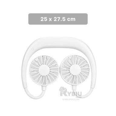 VENTILADOR PORTATIL RYBIU TE29504 VENTILACION LIVIANO CUELLO BLANCO + REGALO AGENDITA - 5