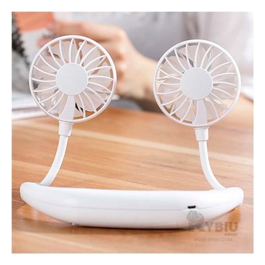 VENTILADOR PORTATIL RYBIU TE29504 FLEXIBLE RECARGABLE BLANCO + PAPEL REGALO