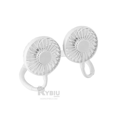 VENTILADOR PORTATIL RYBIU TE29504 SOPLADOR RECARGABLE CUELLO BLANCO + BANDERITAS ADHESIVAS - 3